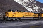 UP 7058, C44AC, Minturn, CO. 4-18-1997